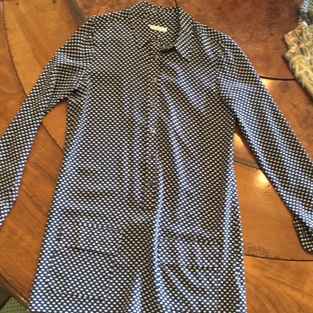 Polka dot silk equipment dress